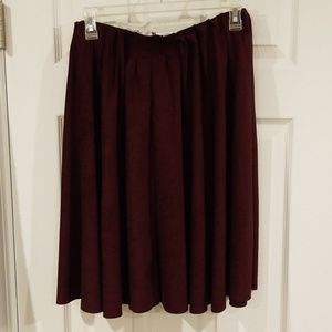 Women's Maroon Skirt Large